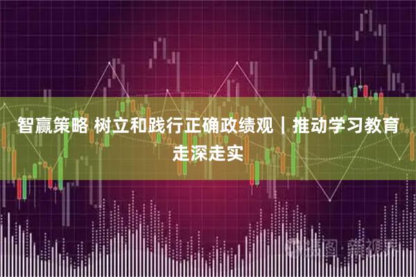 智赢策略 树立和践行正确政绩观｜推动学习教育走深走实