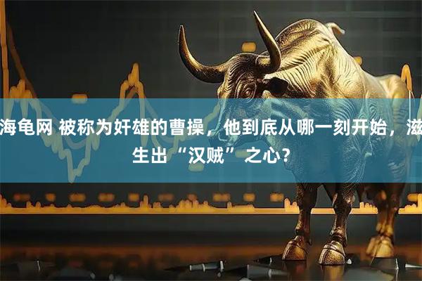 海龟网 被称为奸雄的曹操，他到底从哪一刻开始，滋生出 “汉贼” 之心？